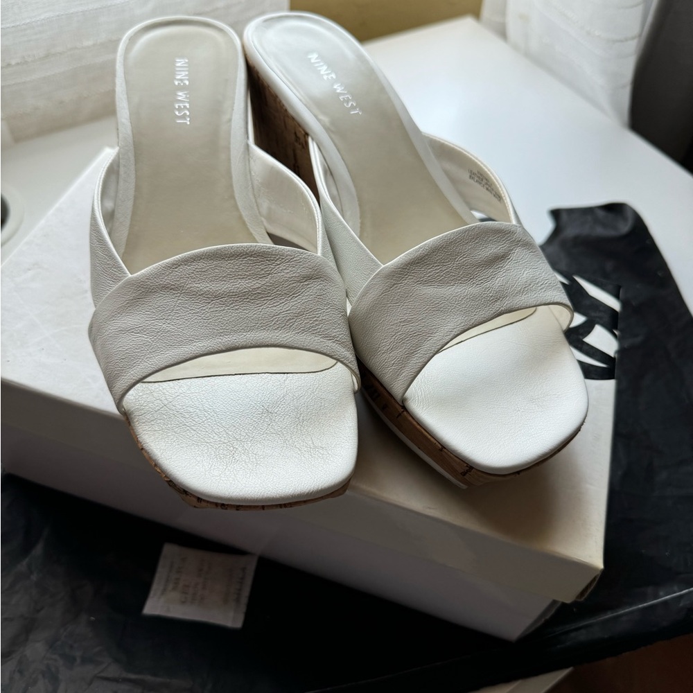 Nine West wedge sandals, women’s size 7.5 (used)